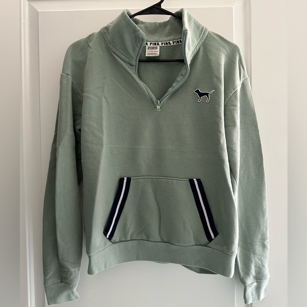 PINK Boyfriend Quarter Zip (XS)